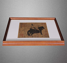 阿鲁科尔书画装裱配框服务案例